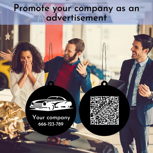 Miniatura 2 de Ambientadores de aire personalizados con logotipo personalizado para automóvil, a granel, ambientadores personalizados de doble cara con logotipo