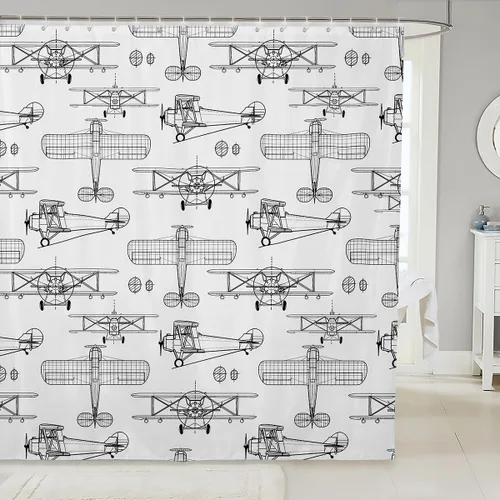 Miniatura 21 de Manfei Cortinas de ducha para niños con lazo de dibujos animados, diseño de mariquita, escarabajo, insecto, niñas, niños, cortinas impermeables