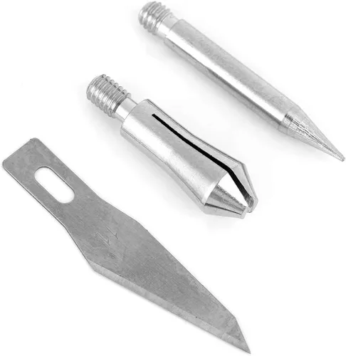 Miniatura 5 de Puntas para bolígrafo de leña, 23 piezas, accesorios para quemar madera, plantillas de hierro de soldadura, pirografía, kit de herramientas