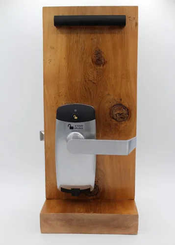 Miniatura 9 de Cerradura de puerta con palanca comercial RFID, aplicación de sistema de control de acceso, incluye 2 tarjetas NFC (mano izquierda)