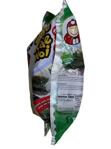 Miniatura 5 de Tao Kae Noi Hi Crispy Seaweed Sabor Original, 1.41 oz x 6 paquetes