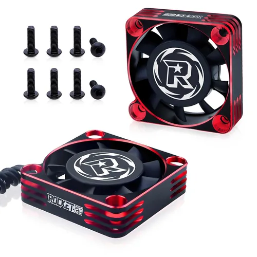 Miniatura 12 de Surpass Hobby - Ventilador de refrigeración de motor RC de 1.575 pulgadas, ventilador de refrigeración ESC de 16000 RPM para 1/8 1/8 de camión RC