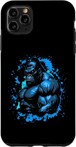 Miniatura 11 de iPhone 12 Pro Max Gorilla Workout Animal Beast Muscles Bodybuilding Gym Case
