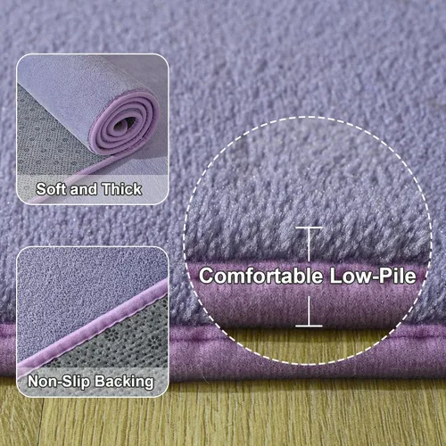 Miniatura 125 de Amearea Alfombras modernas para dormitorio, sala de estar, alfombra de espuma viscoelástica gruesa de 4 x 6 pies, alfombra de espuma viscoelástica