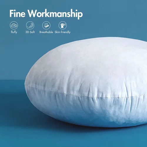 Miniatura 4 de MIULEE Cojín redondo de 14 pulgadas, almohada de piso de espuma viscoelástica, cojín circular, almohada decorativa, almohada lumbar, formas