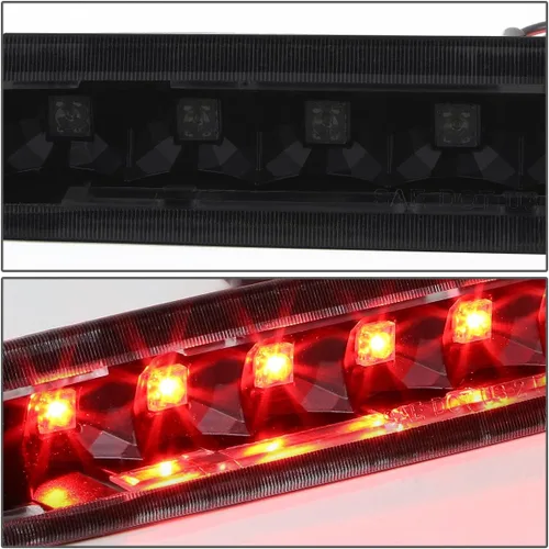 Miniatura 3 de DNA MOTORING 3BL-FM05-LED-BK-SM - Carcasa negra LED de montaje alto 3ra tercera luz de freno [compatible con Ford Mustang 05-09] Negro humo