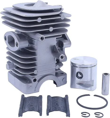 Miniatura 5 de Kit de pistón de cilindro de 1.535 in para Husqvarna 240 235 236 motosierra repuesto pieza de herramienta de repuesto Motosierra Gasolina