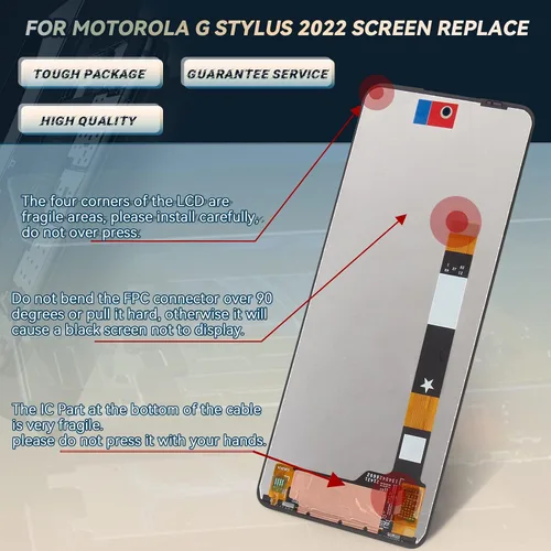 Miniatura 5 de Pantalla LCD para Motorola Moto G Stylus 2022 Reemplazo de pantalla para Motorola G Stylus 2022 XT2211 XT2211-1 XT2211DL Pantalla LCD táctil