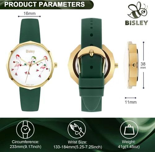 Miniatura 3 de Relojes de cuarzo para mujer, esfera de conchas de nácar con correa de silicona suave, reloj de pulsera pequeño con caja de regalo