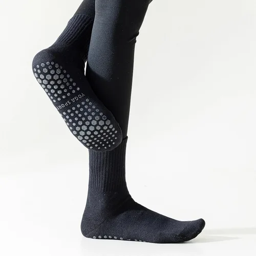 Miniatura 4 de YFUNNLE Calcetines antideslizantes para yoga y pilates para mujer (3 pares), calcetines antideslizantes para yoga, hospital, pilates, barre Home