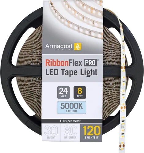 Miniatura 30 de Armacost Lighting RibbonFlex Pro 136230 - Tira de luces LED blancas de 24 V, 120 LED/m, 2700K, 16.4 pies