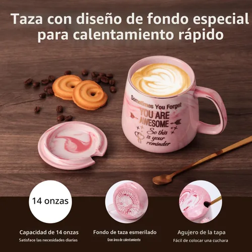 Miniatura 7 de Juego de tazas de café con 4 ajustes de temperatura, apagado automático de 8 horas