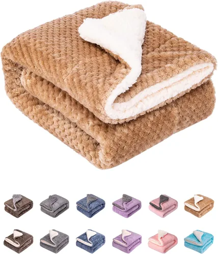 Miniatura 32 de Manta mullida o manta mullida para bebé niña o niño, suave y cálida y acogedora manta de vellón coral para bebé, bebé o recién nacido, manta