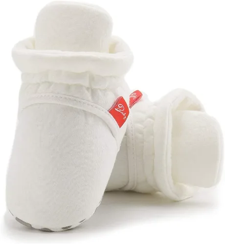 Miniatura 32 de Sawimlgy - Botines de algodón antideslizantes para recién nacido, con agarre, para cuna o para el invierno