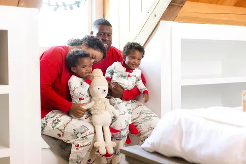 Miniatura 3 de Burt's Bees Baby - Pijamas familiares a juego, de algodón orgánico, para días festivos
