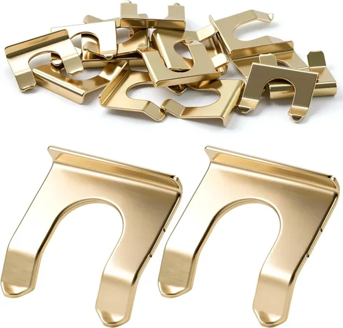 Miniatura 10 de 10 piezas de clips de línea de freno, clips de línea de freno de metal en forma de U, retenedor de línea de freno, soporte de manguera de freno, 10