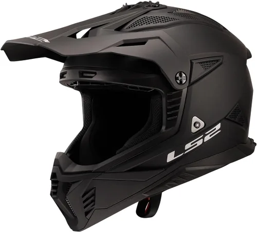 LS2 Helmets Gate II - Casco integral para motocicleta MX Negro mate