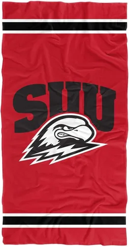 Miniatura 90 de LOGOVISION Manta Abilene Christian University, 30 x 60 pulgadas, logotipo primario CottonFront/PolyBackBeachTowel