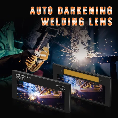 Miniatura 8 de TRQWH Lente de soldadura de oscurecimiento automático 2x4.25 casco accionado solar con tecnología de color verdadero, 2 sensores de arco, filtro
