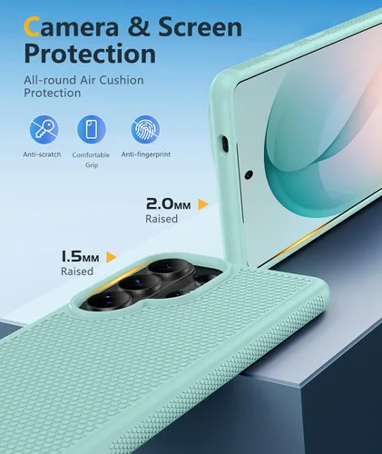 Miniatura 253 de FNTCASE Funda para iPhone 17 Pro: Fundas delgadas translúcidas de color azul claro compatibles con MagSafe, protección completa de la cámara