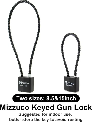 Miniatura 7 de Cerraduras de cable para pistola con llaves, operación simple, compatibles con pistolas, pistolas, rifles y escopetas, hogar y almacenamiento