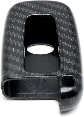 Miniatura 6 de iJDMTOY - Carcasa para llavero con patrón de fibra de carbono, color negro brillante, compatible con Hyundai Veloster, Sonata, Elantra, Genesis, Kia