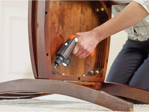Miniatura 15 de BLACK+DECKER Destornillador inalámbrico con luz LED de 4V MAX, destornillador eléctrico con juego de 2 puntas (BDCSFL20C)