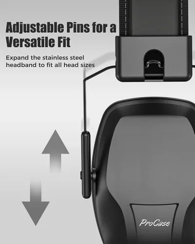 Miniatura 104 de ProCase NRR 28dB Noise Reduction Ear Muffs, Foldable Adjustable Noise Cancelling Headphones