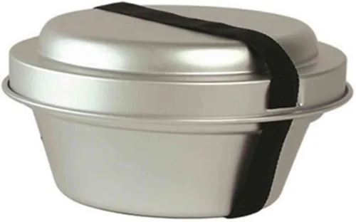 Miniatura 2 de Mil-Tec 14660000 Juego de cocina de aluminio 2 ollas olla olla barbacoa pinzas plata