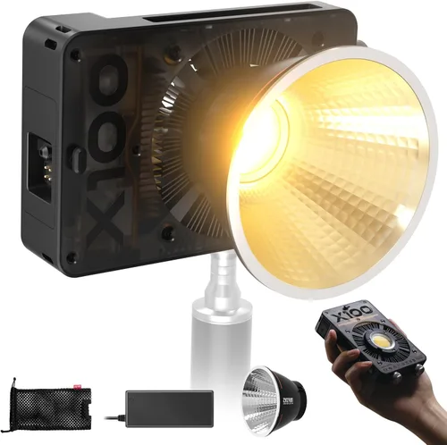 Miniatura 8 de Zhiyun MOLUS X100 PRO V2 versión mejorada LED de luz de video [oficial], portátil de 100 W, 2700 K-6500 K, CRI 95+ TLCI 97+, control de brillo
