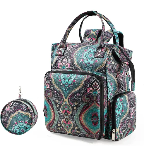 crochet bag,knitting bagBackpack and Tote Bag Storage Bag ，Large capacityYarn Storage Organizer Travel Crochet Bag Women Carrying Crochet Verde