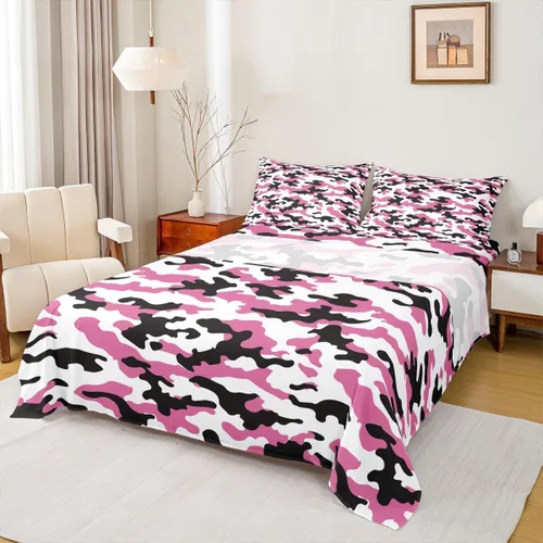 Miniatura 30 de Sábana bajera ajustable de 3 piezas con estampado de leopardo, tamaño individual, juego de ropa de cama de piel de guepardo para niños, bolsillo