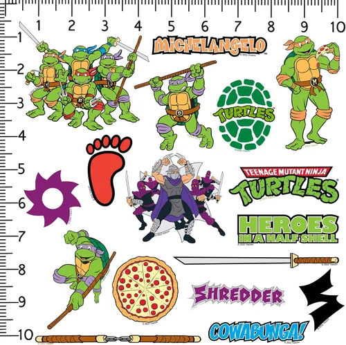 Miniatura 2 de Teenage Mutant Ninja Turtles TMNT Variety Mix 50 unidades de vinilo grandes de lujo calcomanías paquete variado – Laptop, botella de agua, álbum