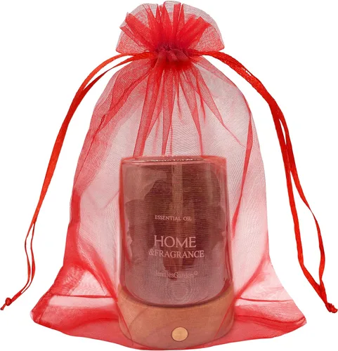 Miniatura 14 de 100 bolsas de regalo verdes de organza de 6 x 9 pulgadas, pequeña bolsa de malla con cordón para joyería, bolsa de regalo para el día de San