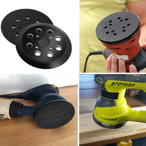 Miniatura 7 de Reemplazo de almohadilla de lijado de 5 pulgadas, compatible con lijadoras de órbita aleatoria Ridgid R2600, R2601