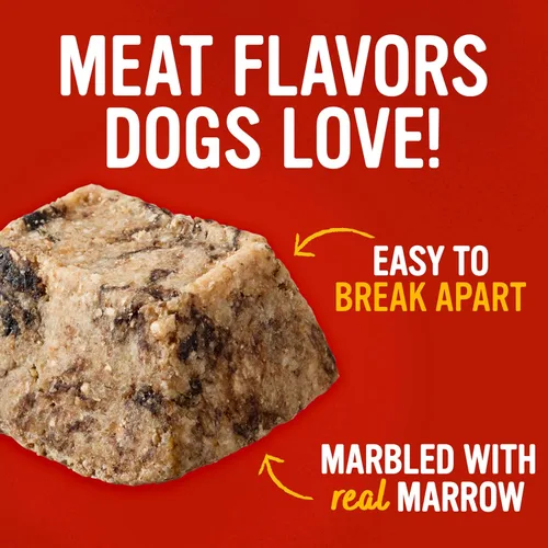 Miniatura 5 de Blue Dog Bakery MarrowBakes Snacks Golosinas pequeñas y crujientes con sabor a carne Golosinas naturales saludables para perros, 12 onzas