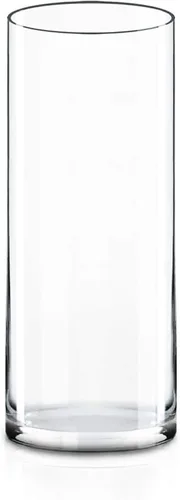 Miniatura 11 de CYS Excel Jarrón cilíndrico de vidrio transparente (Altura: 16 pulgadas de diámetro: 4 pulgadas) Múltiples opciones de tamaño para centros de mesa