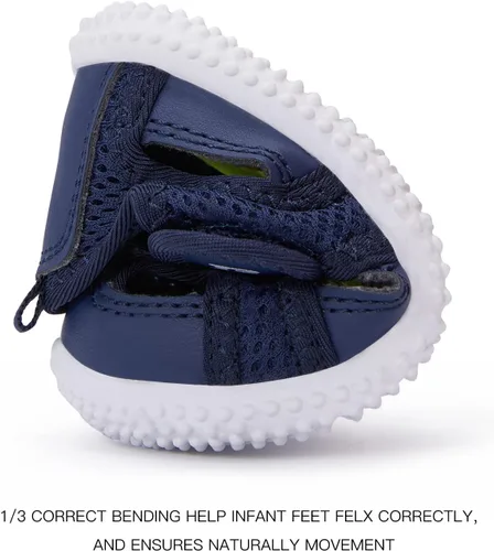 Miniatura 129 de BMCiTYBM Zapatos de bebé para niños pequeños, zapatillas de malla transpirable antideslizantes