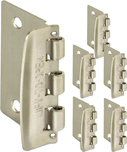 Miniatura 10 de Jack N' Drill - Cerradura de puerta de acción abatible (paquete de 6) - Cerraduras reversibles de privacidad con tornillo antibloqueo para Negro
