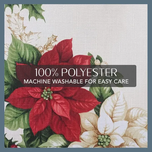 Miniatura 4 de Elrene Home Fashions - Servilletas de tela de Pascua roja y blanca, 17 x 17 pulgadas, juego de 4