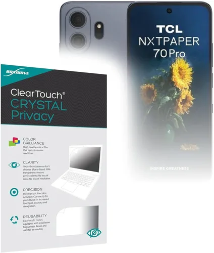 Miniatura 15 de BoxWave Protector de pantalla compatible con TCL NXTPAPER 70 Pro – ClearTouch Anti-Glare (2 unidades), antihuellas mate