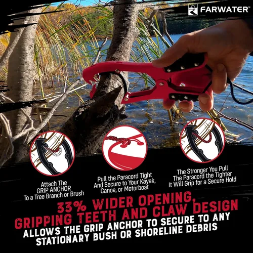 Miniatura 6 de Empuñadura de anclaje para canoa – barco, tubo de flotador y accesorios de pesca en kayak, equipo de kayak – Anclaje de abrazadera de cepillo