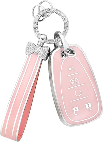 Miniatura 17 de PIFOOG - Funda para llavero Honda 2025 2023 2024 Accord Civic HRV CRV Pilot, accesorios para llaves de automóvil de 5 botones, carcasa brillante