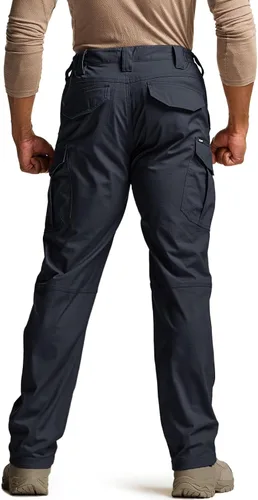 Miniatura 174 de CQR – Pantalones tácticos elásticos tipo cargo para hombre, resistentes al agua, de tela ripstop (antidesgarros), ligeros, ideales para uso diario