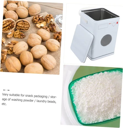 Miniatura 5 de NOLITOY Caja de embalaje de aperitivos para lavandería, contenedor de pantalla grande, contenedor de lavandería, organizador de almacenamiento