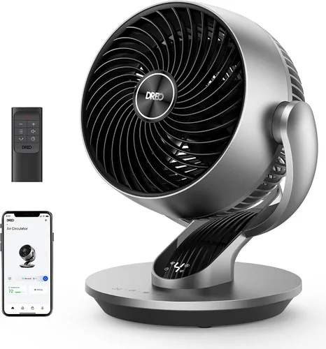 Miniatura 5 de Dreo Ventiladores de mesa inteligentes con ventilador de pedestal oscilante para dormitorio y oficina