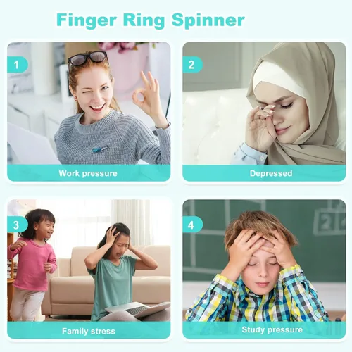 Miniatura 4 de 200 anillos de acupresión para aliviar el estrés, juguetes sensoriales para aliviar la ansiedad, reductor de estrés para hombres, mujeres
