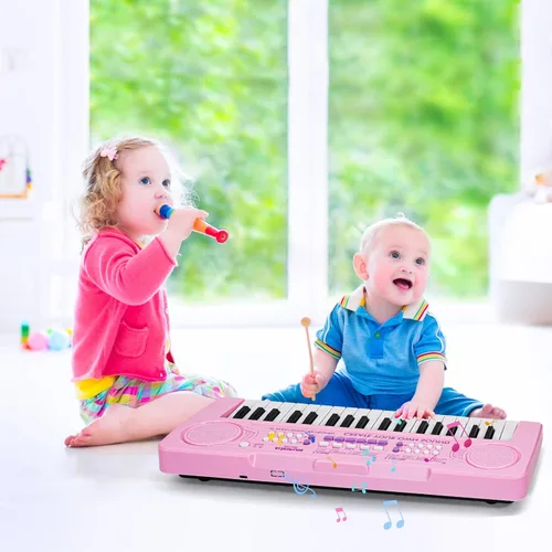 Miniatura 7 de Raimy Piano de teclado de 37 teclas para niños, aprendizaje temprano, educativo, portátil, instrumento musical electrónico, juguetes de regalo