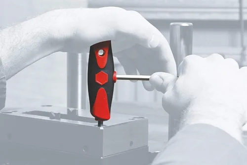 Miniatura 4 de Wiha 36497 Llave Torx con mango en T con agarre acolchado y destornillador lateral, multicolor, 17.272 pulgadas de largo x 28.448 pulgadas de ancho