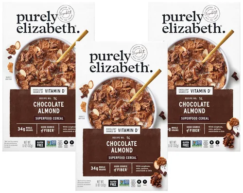 Miniatura 12 de Purely Elizabeth Cereal Chocolate Almond 11 OZ